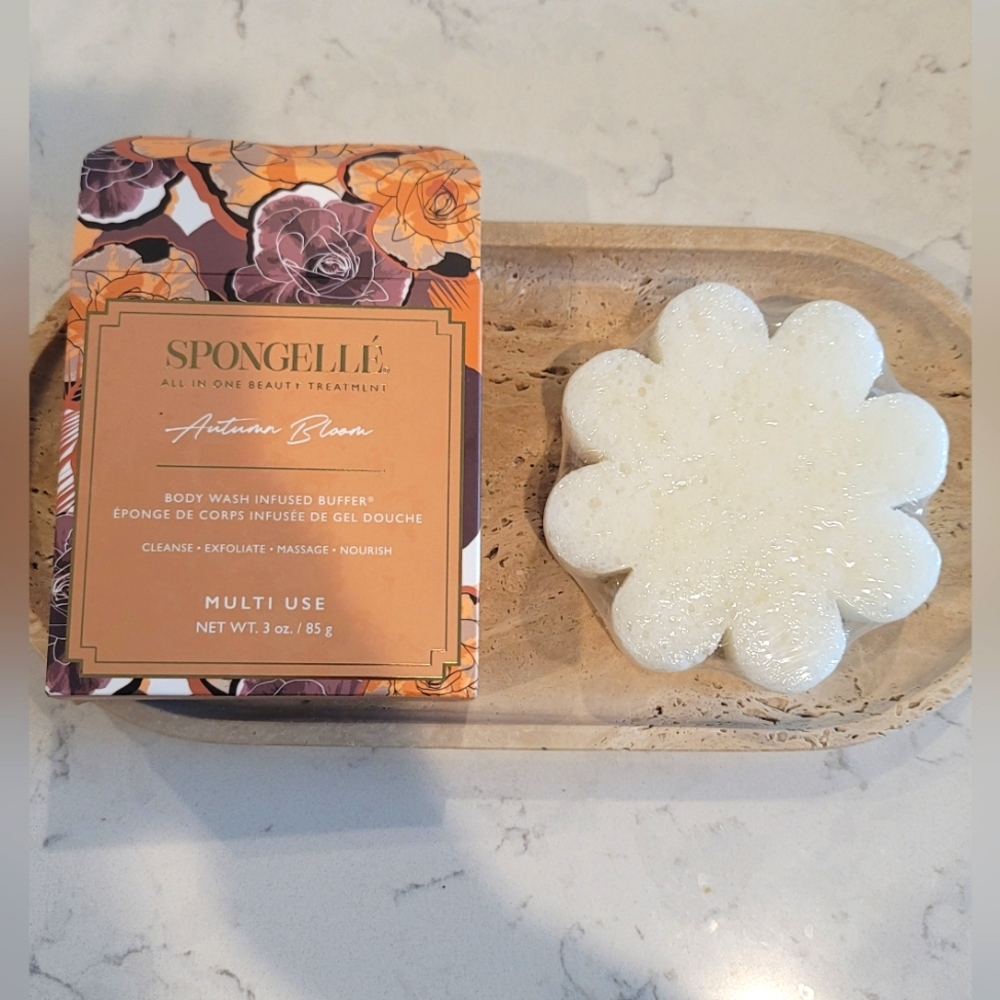 Spongellé Autumn Bloom Body Wash Infused Buffer NWT